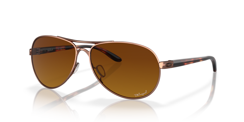 Oakley Feedback 0OO4079 407914 Ružičasto zlatna / Polarizirana gradualna smeđa