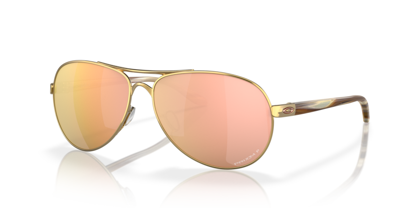 Oakley Feedback 0OO4079 407937 Polirana zlatna / Prizm rose gold polarized