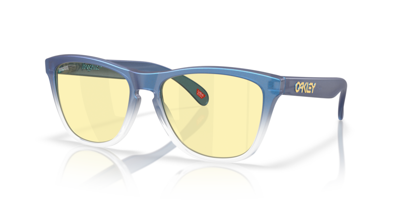 Oakley Frogskins 0OO9013 9013M4 Mat tirkizna/plava/prozirna s blijedim prijelazom / Prizm gaming™ 2.0