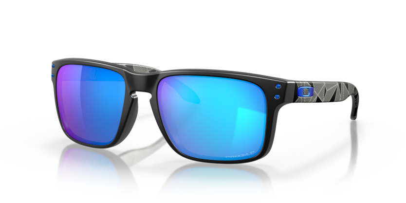 Oakley Holbrook 0OO9102 9102H0 Mat prizmatic crna / Prizm sapphire polarized