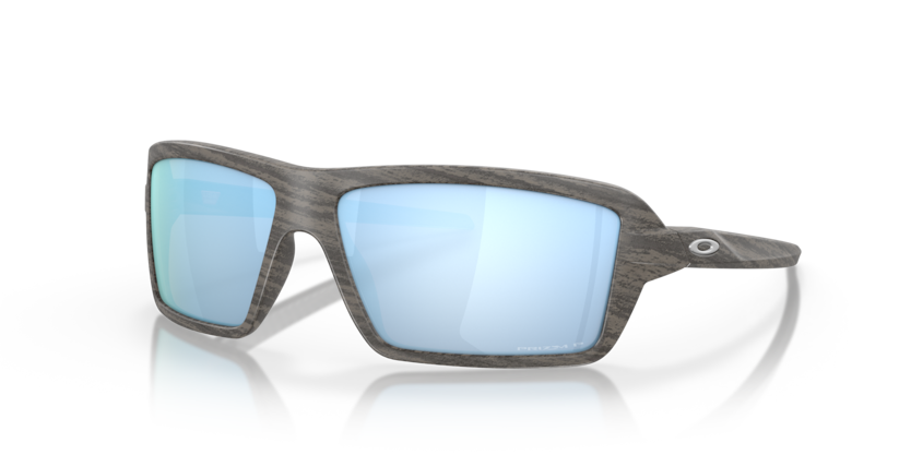 Oakley Cables 0OO9129 912906 Woodgrain / Prizm deep water polarized