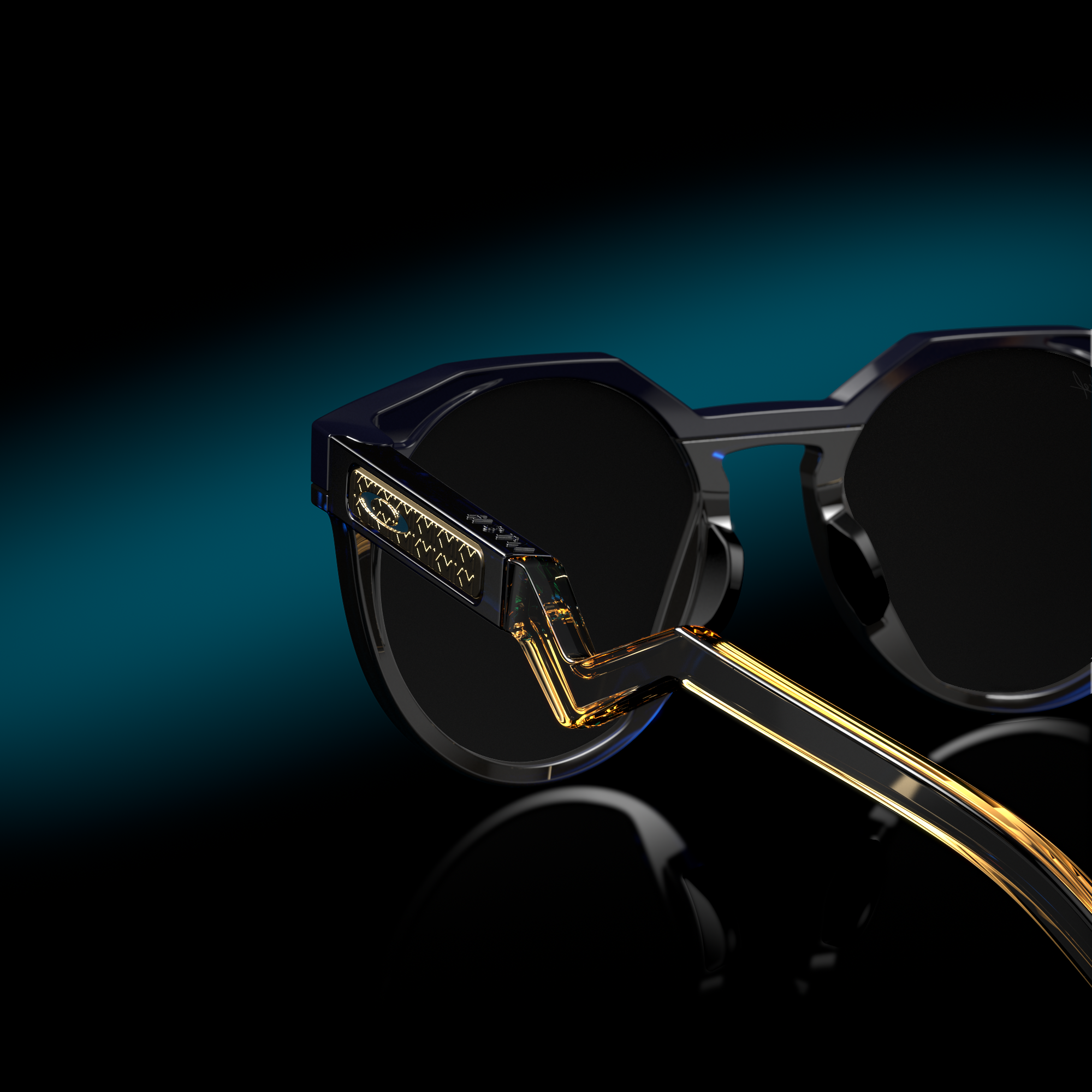 Oakley HSTN - Navy / Prizm 24K Polarized