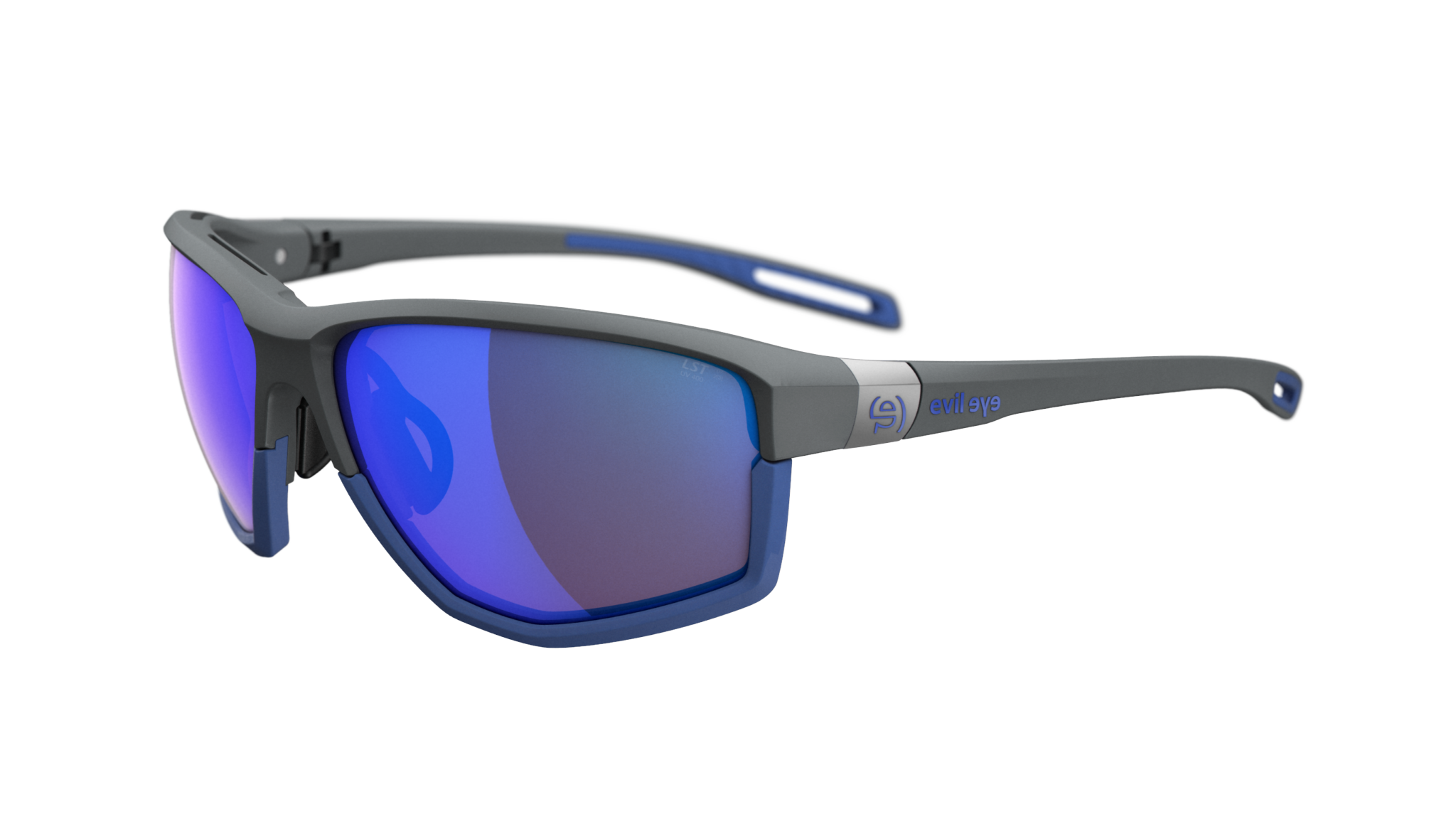 evil eye elate ng e039/75 6500 tamno siva mat / LST® active plava mirror - bocni prikaz