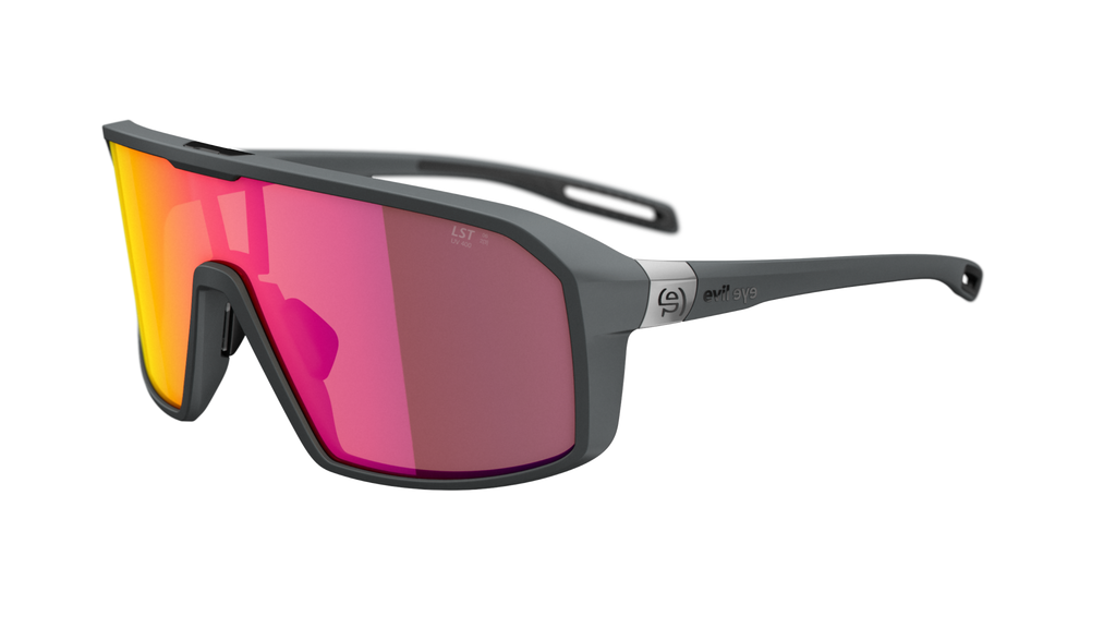 evil eye roadsense e037/75 6500 tamno siva mat / LST® active crvena mirrorr - bocni prikaz