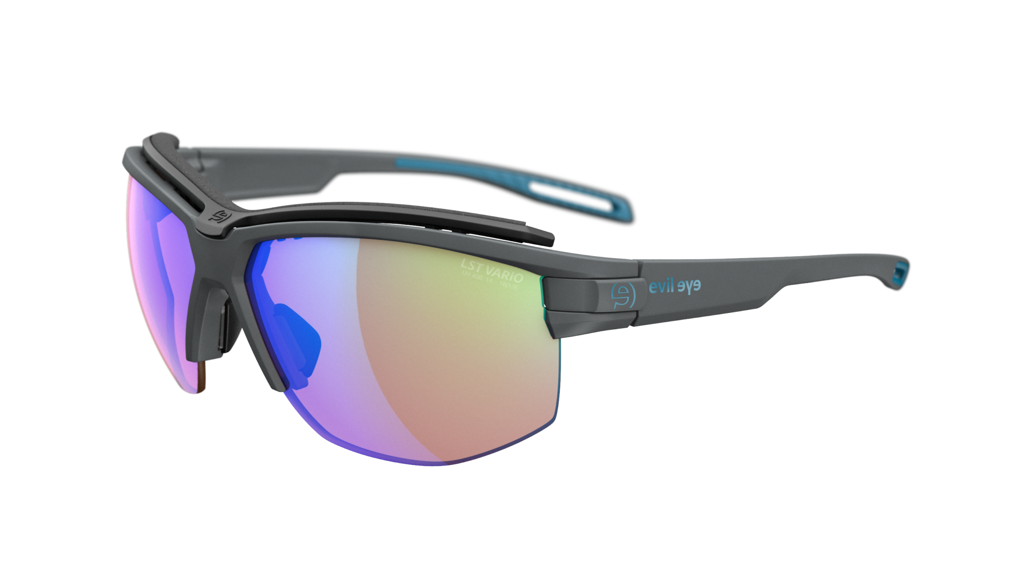 evil eye pathline pro e042/75 6500 tamno siva mat / LST® bright VARiO 
plava mirror - bocni prikaz