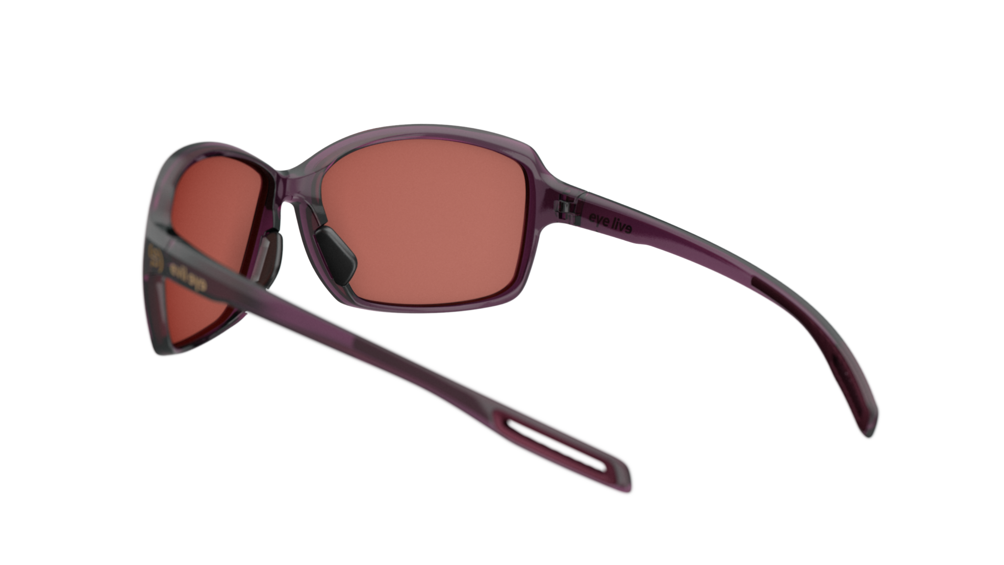 evil eye basou e018/75 4100 blackberry prozirna / LST® active silver - straznji prikaz