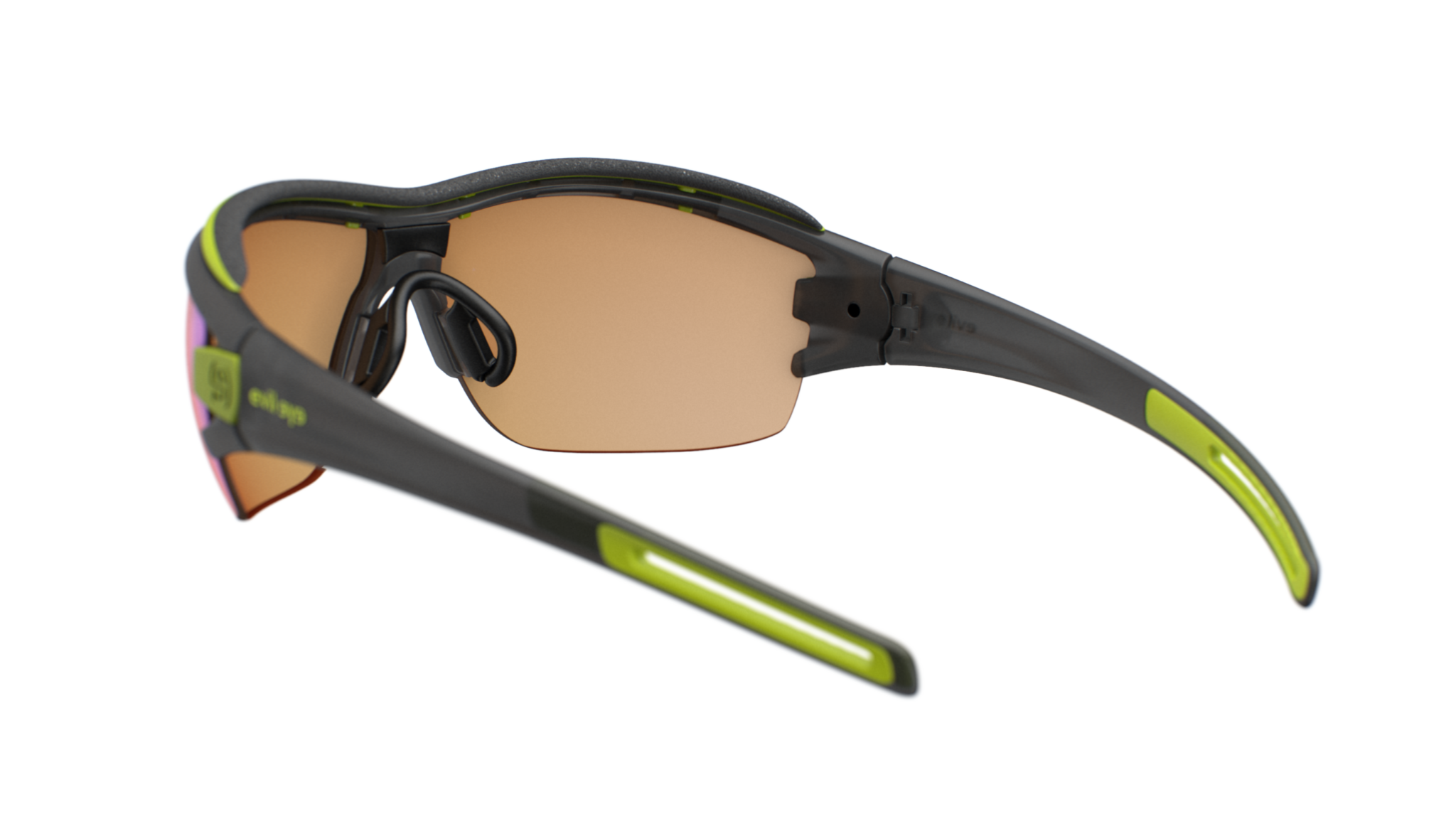 evil eye trace pro ng e030/75 6500 tamno siva prozirna mat / LST® bright VARiO plava mirror - straznji prikaz