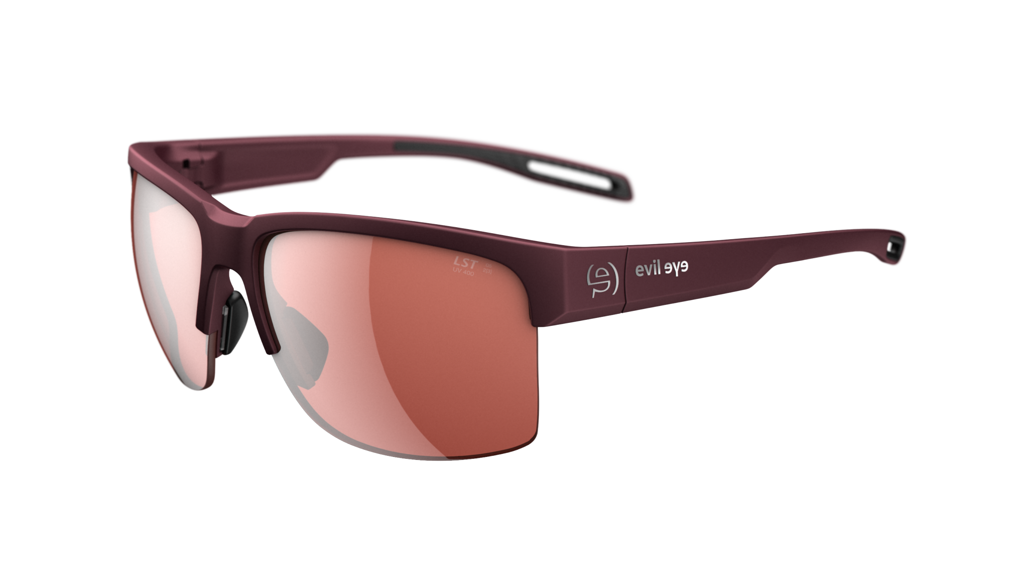 evil eye coastline e048/75 3000 dark crvena mat / LST® active silver M - bocni prikaz