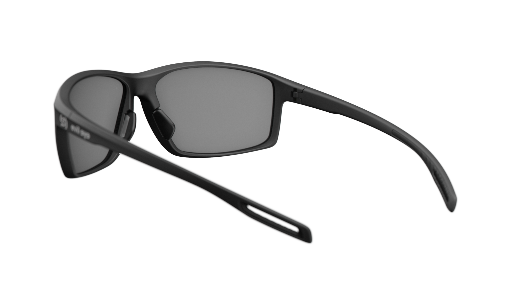 evil eye stoked e022/75 9100 crna mat / LST® siva silver - straznji prikaz