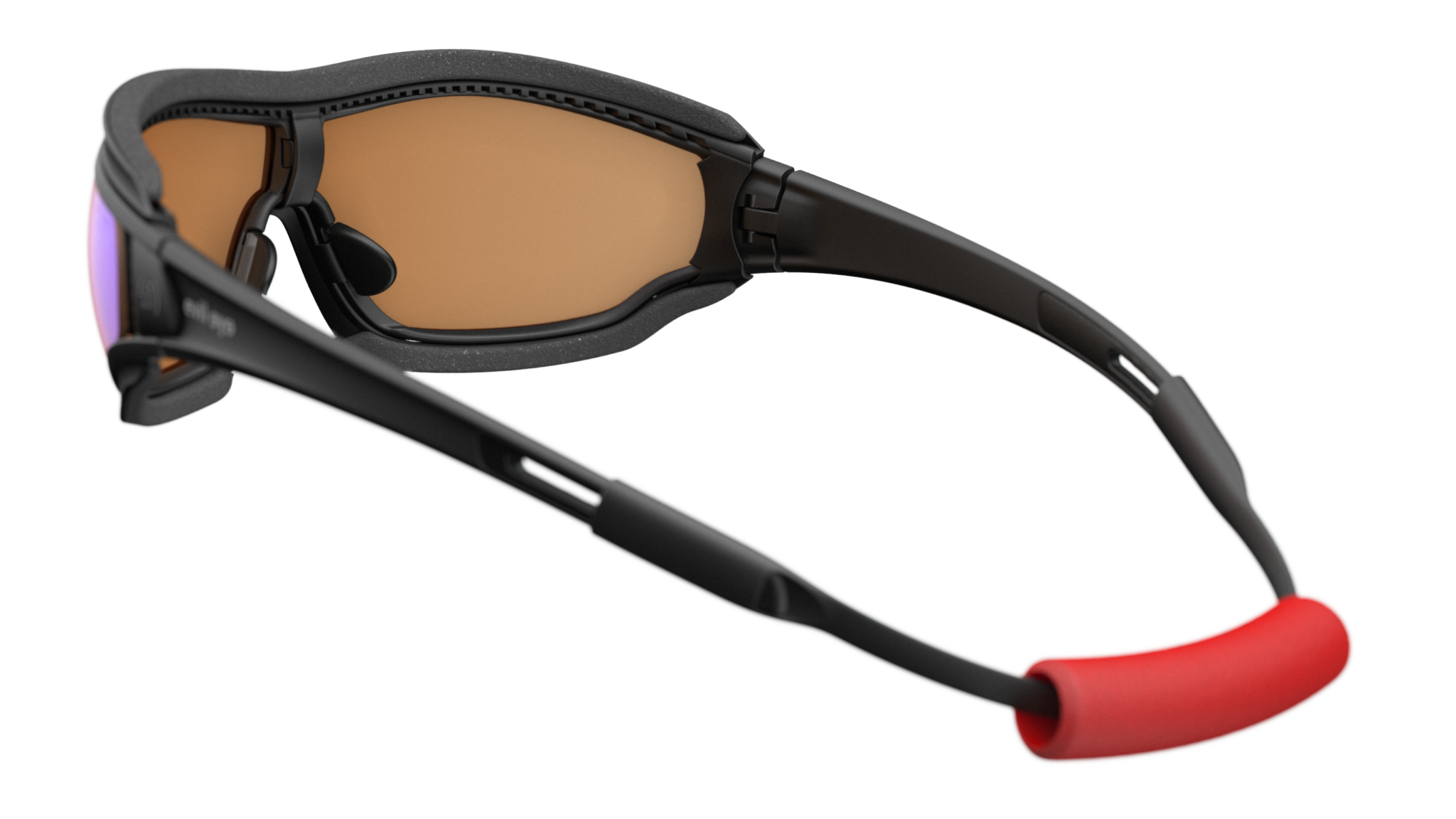 evil eye fusor pro e005/75 9300 crna mat / LST® bright VARiO plava mirror - straznji prikaz
