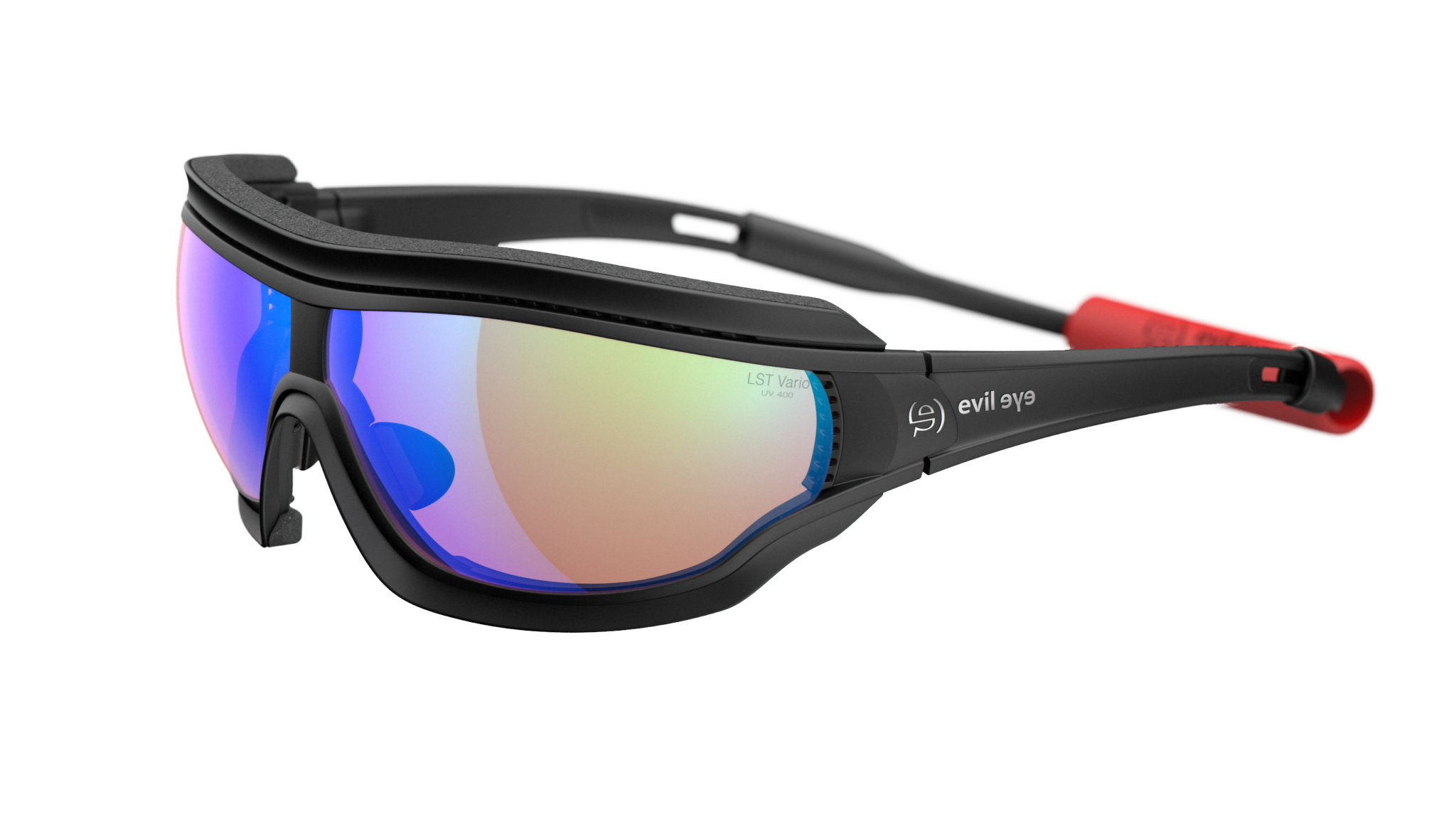 evil eye fusor pro e005/75 9300 crna mat / LST® bright VARiO plava mirror - bocni prikaz