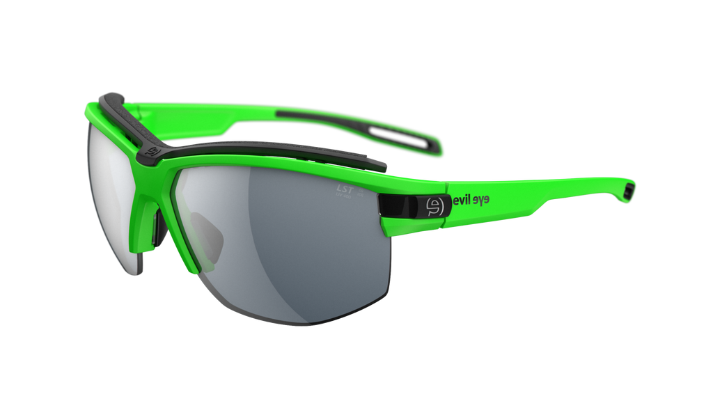 evil eye pathline pro e042/75 5800 neon zelena mat / LST® siva silver M - bocni prikaz