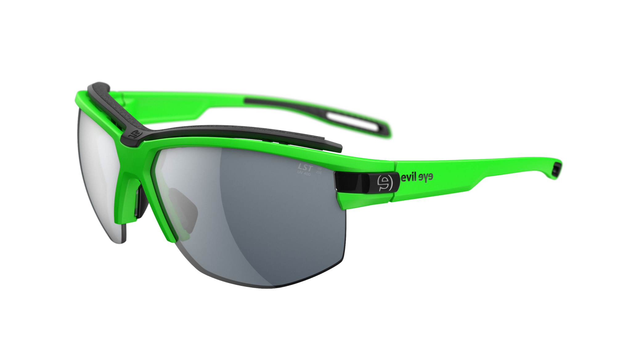 evil eye pathline pro e042/75 5800 neon zelena mat / LST® siva silver M - bocni prikaz