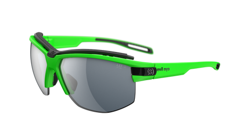 evil eye pathline pro e042/75 5800 neon zelena mat / LST® siva silver M - bocni prikaz