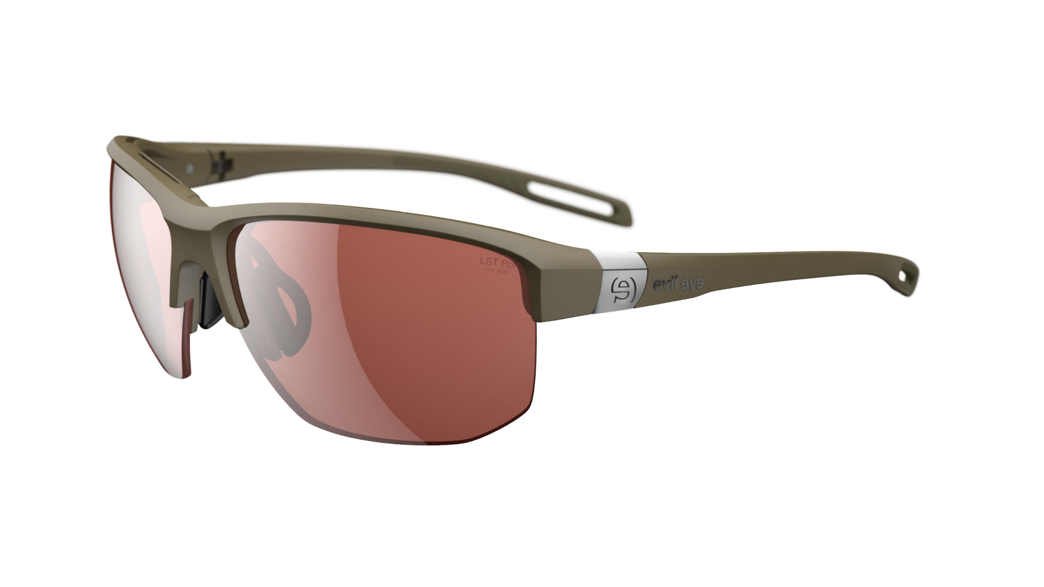 evil eye elate.t e019/75 6000 khaki mat / LST® polarized silver - bocni prikaz