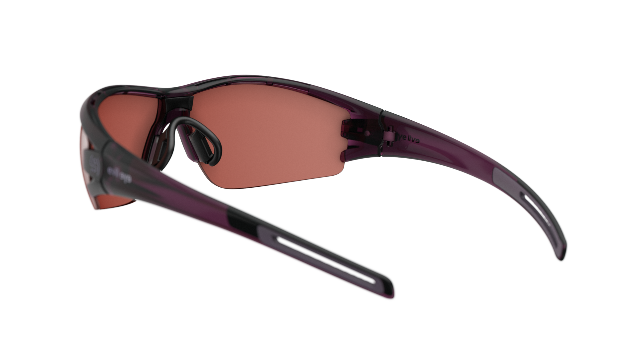 evil eye trace e002/75 4100 blackberry prozirna / LST® active silver - straznji prikaz