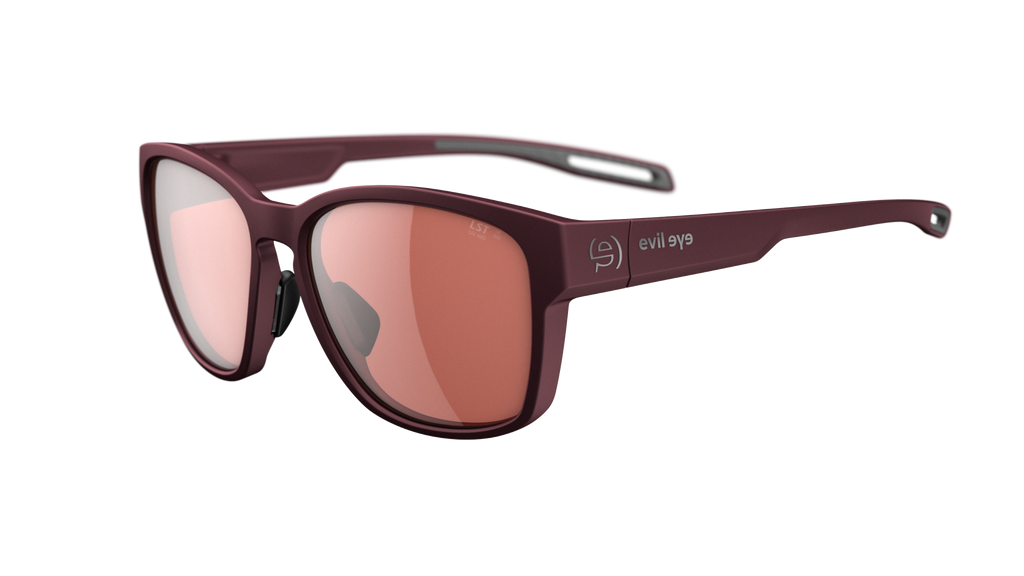 evil eye mira e055/75 3000 dark crvena mat / LST® active silver M - bocni prikaz