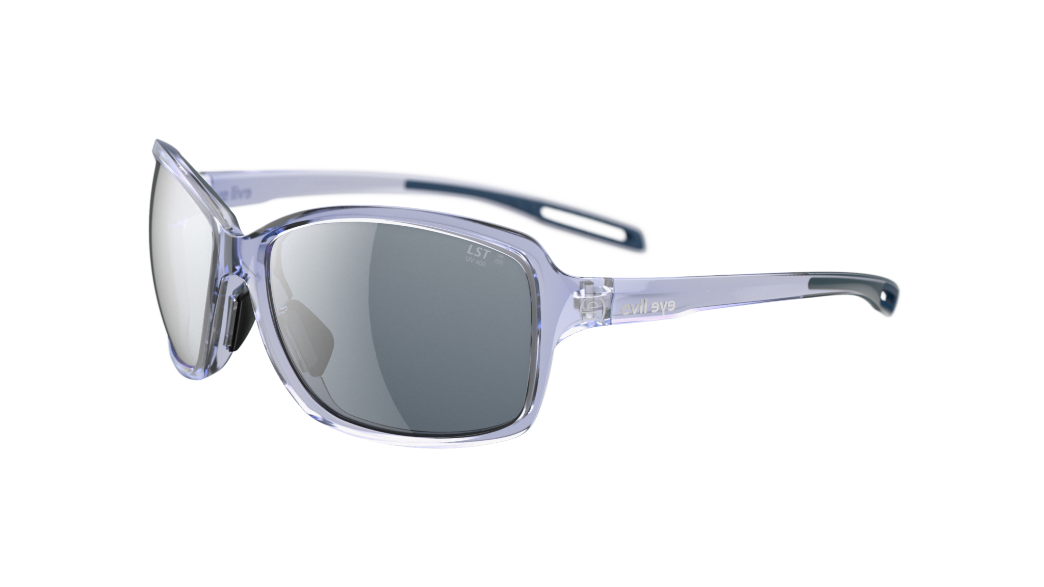 evil eye basou e018/75 4200 lavender prozirna / LST® siva silver - bocni prikaz