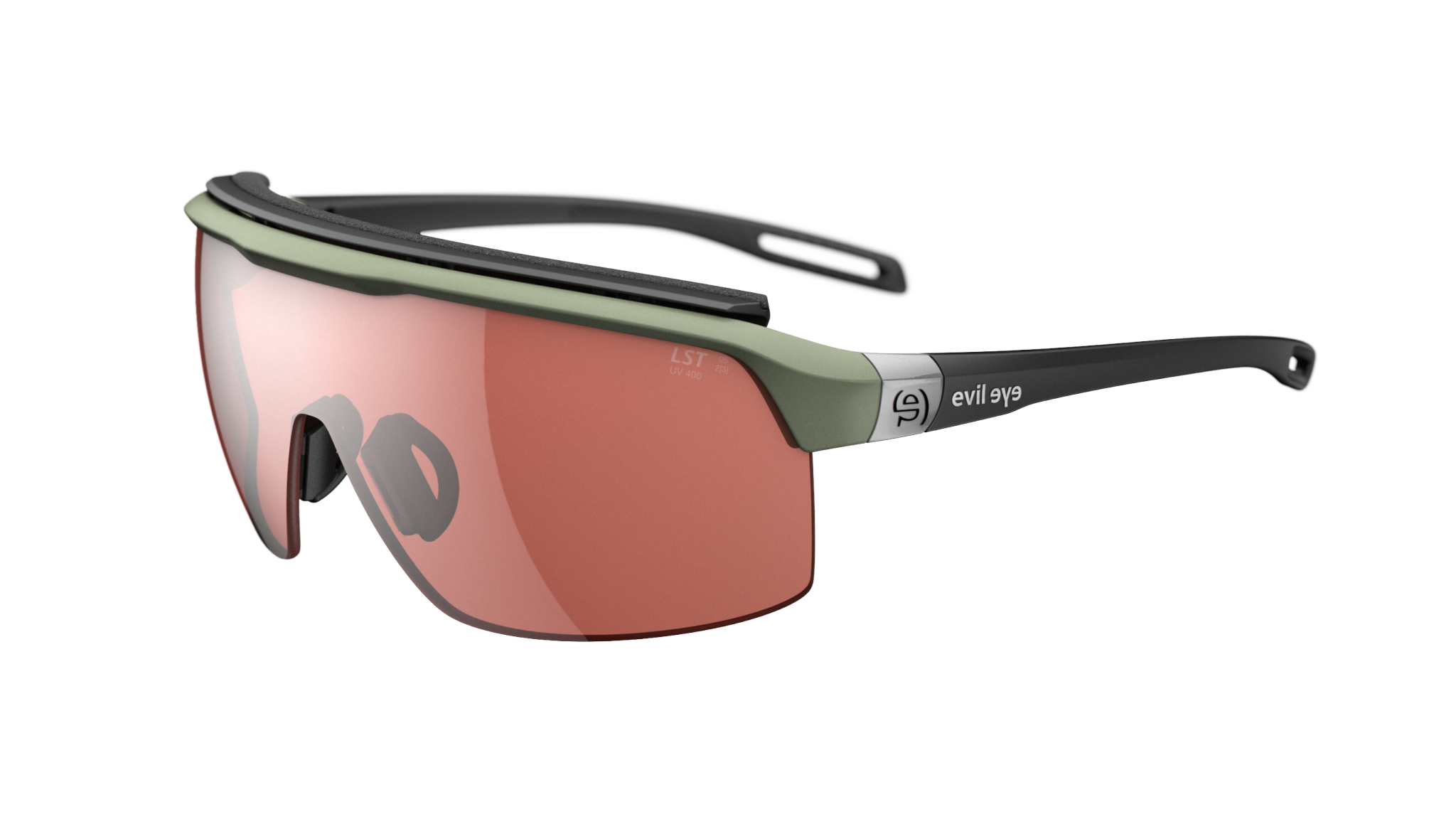 evil eye traileye pro e016/75 5600 forest zelena mat / LST® active silver - bocni prikaz