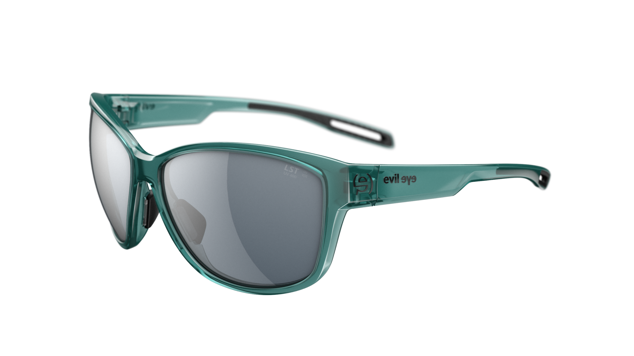 evil eye pika e044/75 5500 aqua zelena prozirna / LST® siva silver M - bocni prikaz