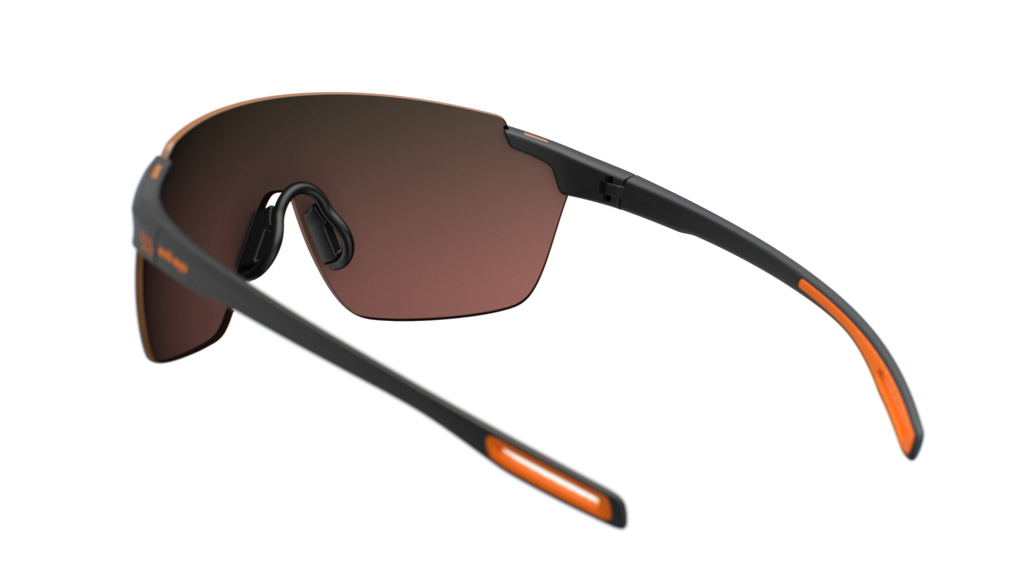 evil eye vistair-x e029/75 9100 crna mat / LST® active crvena mirror - straznji prikaz