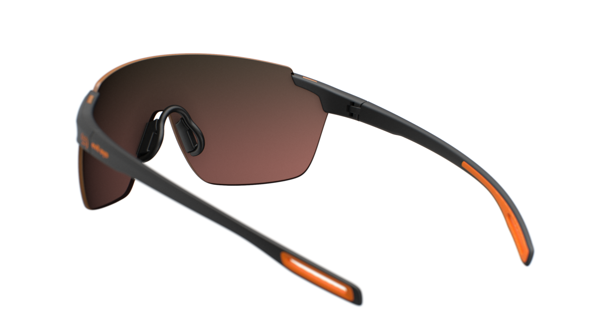 evil eye vistair-x e029/75 9100 crna mat / LST® active crvena mirror - straznji prikaz