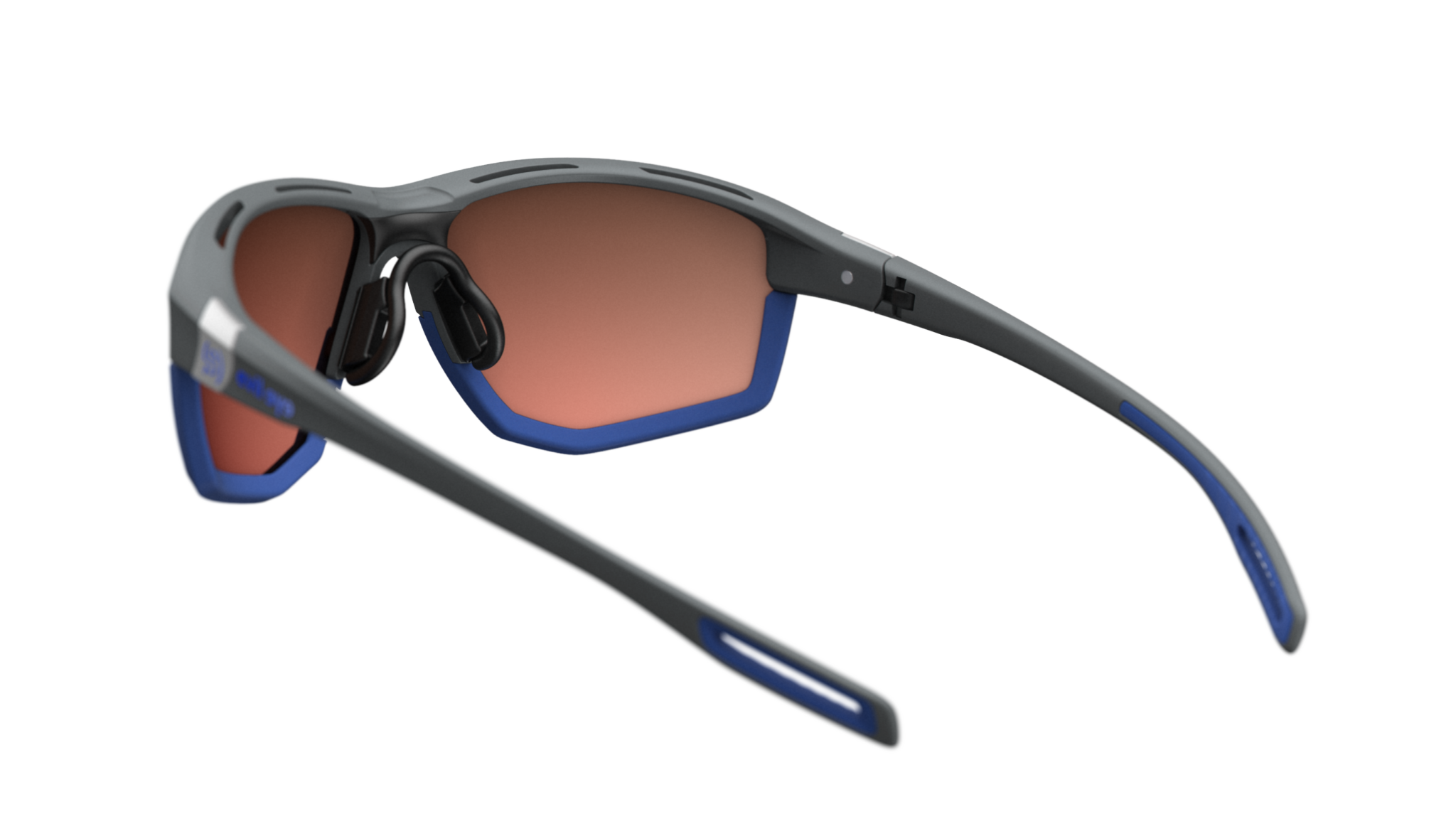 evil eye elate ng e039/75 6500 tamno siva mat / LST® active plava mirror - straznji prikaz