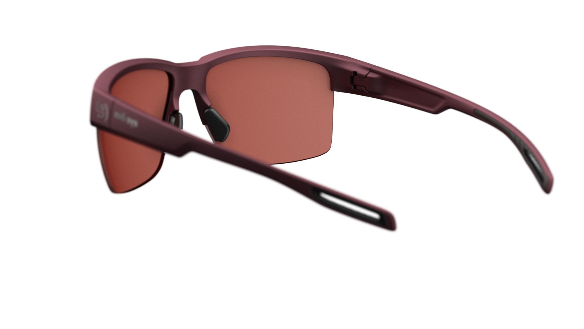 evil eye coastline e048/75 3000 dark crvena mat / LST® active silver M - straznji prikaz