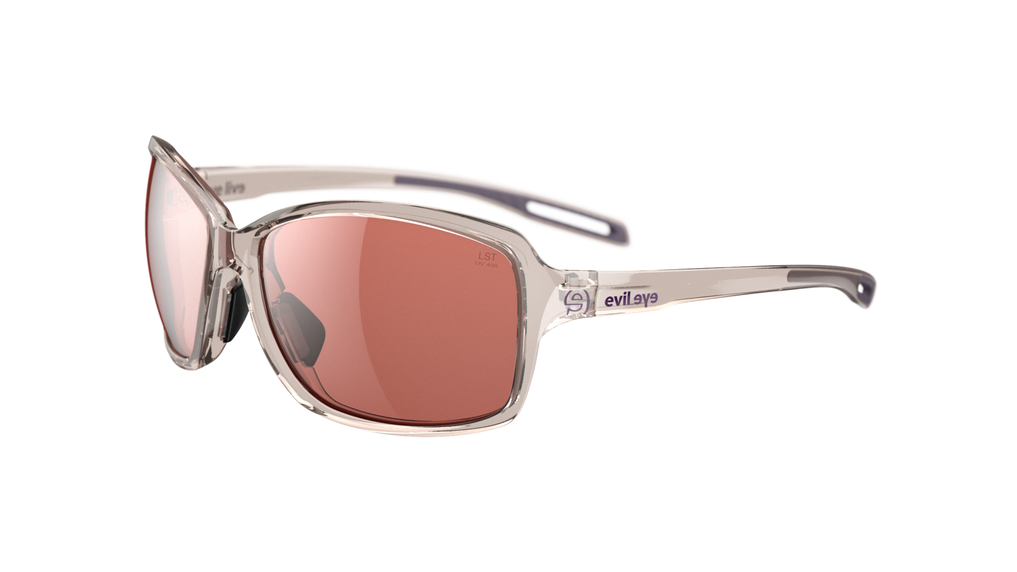 evil eye basou e018/75 8600 rosé prozirna / LST® active silver - bocni prikaz