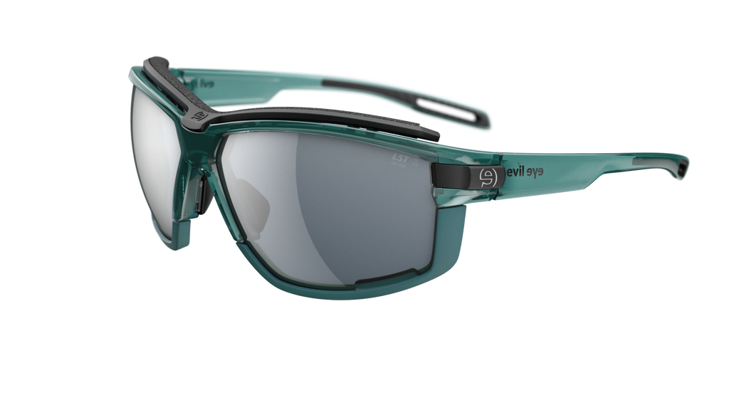 evil eye pathline air pro e049/75 5600 aqua zelena prozirna / LST® siva silver M - bocni prikaz