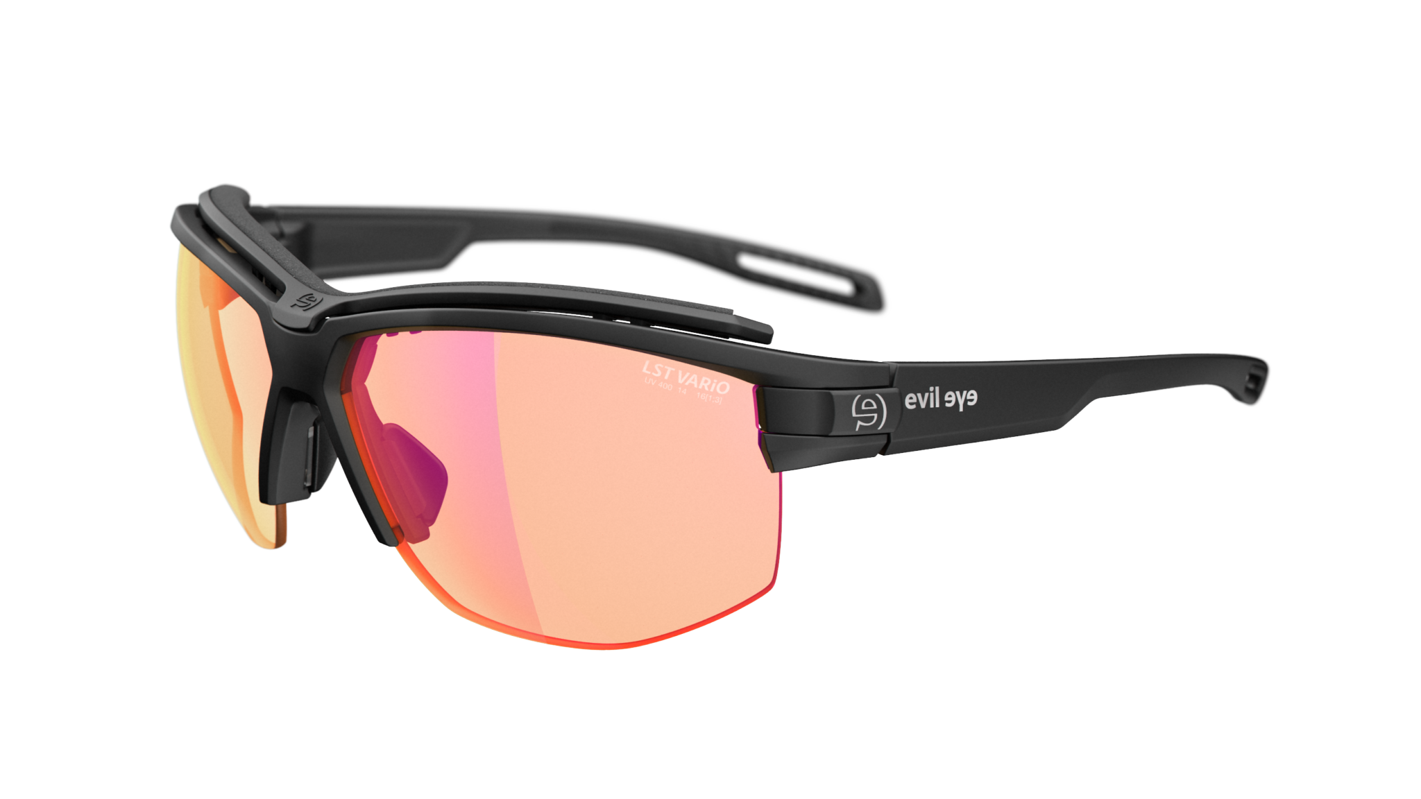 evil eye pathline pro e042/75 9000 crna mat / LST® bright VARiO 
ljubičasta mirror - bocni prikaz