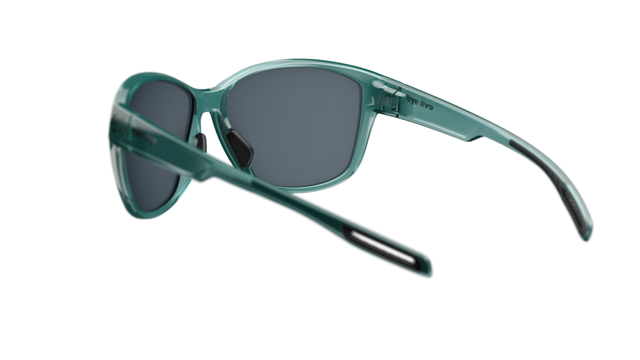 evil eye pika e044/75 5500 aqua zelena prozirna / LST® siva silver M - straznji prikaz