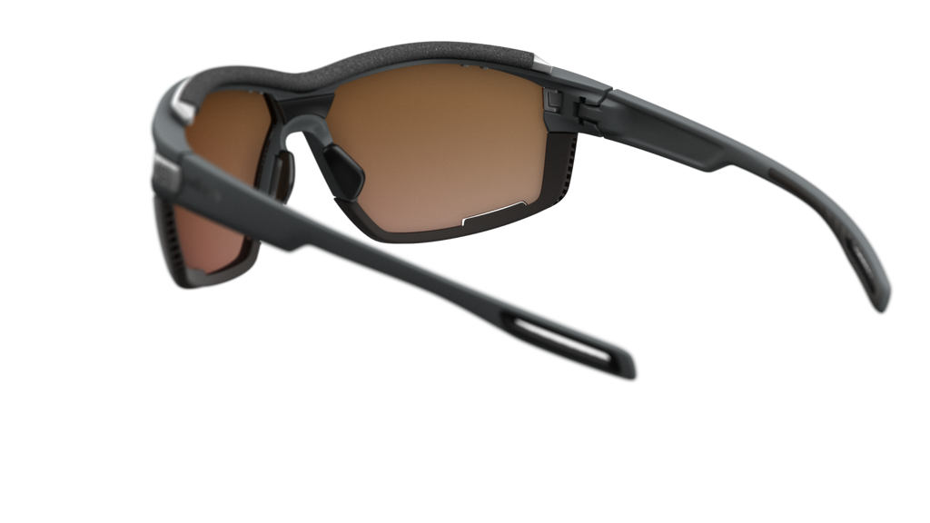 evil eye pathline air pro e049/75 6700 tamno siva mat / LST® active crvena mirrior - straznji prikaz