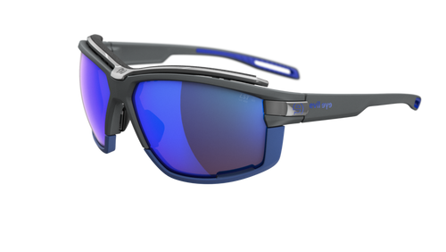 evil eye pathline air pro e049/75 6600 tamno siva mat / LST® active plava mirrior - bocni prikaz
